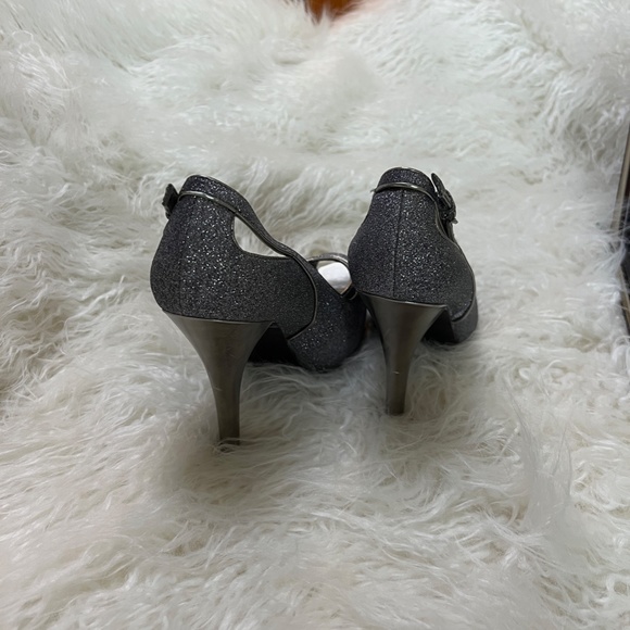 Guess Peep Toe Heels - Glitter Sparkle NWOT - Picture 3 of 7